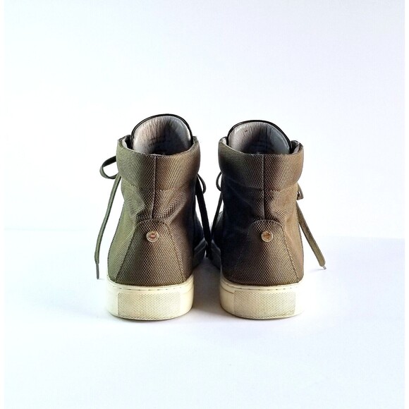 TCG Bomber Jacket Green Canvas Mid Top Zipper Lifestyle Sneakers Shoes Sz 44 11 - Picture 13 of 16